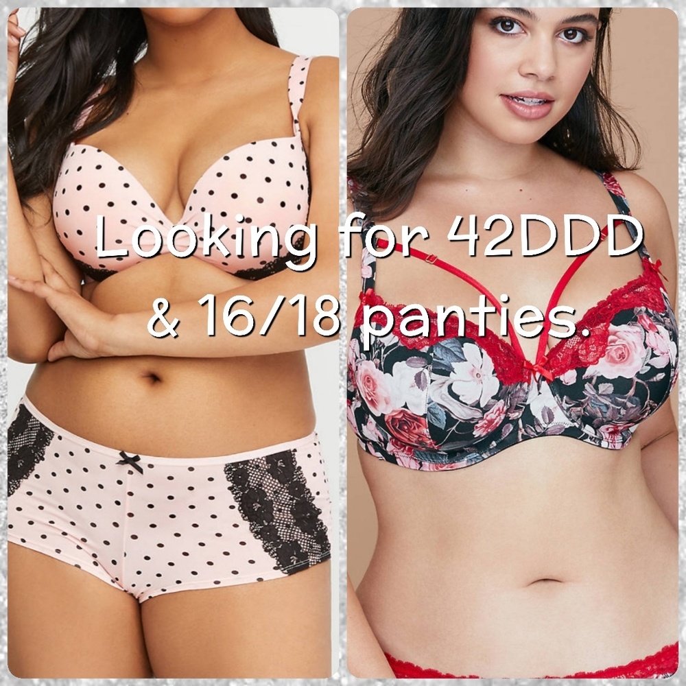 LOOKING FOR 42DDD/F/G BRAS & PANTIES